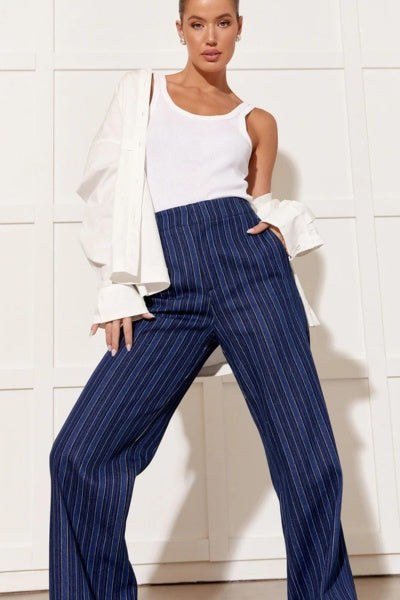 Nisha Striped Denim Jeans