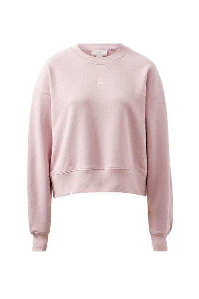 Cropped Slouchy Crew | Blush