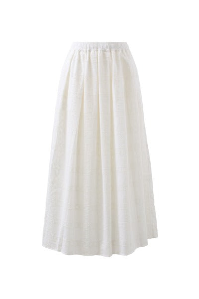 Florence Maxi Skirt | White Broderie