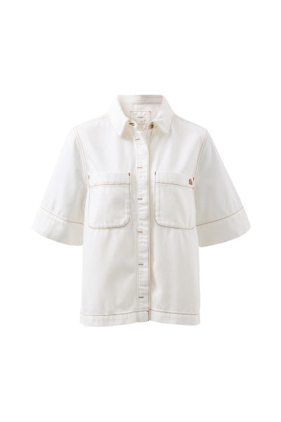 Noa Short Sleeve Shirt | French Ecru
