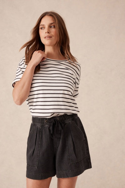 Relaxed Everyday Short | Vintage Black Twill