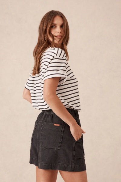 Relaxed Everyday Short | Vintage Black Twill