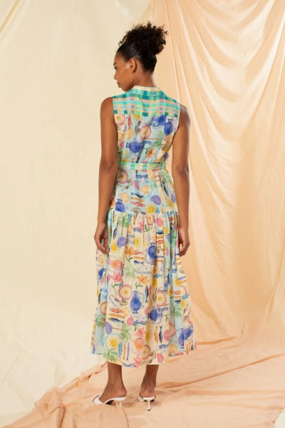 Gilda Sleeveless Maxi Shirt Dress