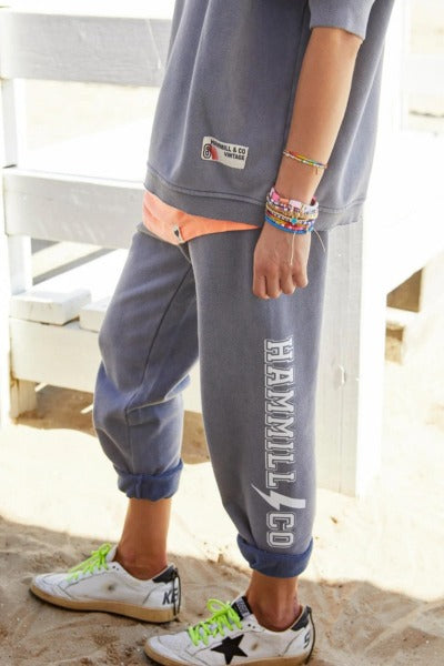 Vintage 1970 Beach Pants - Faded Navy