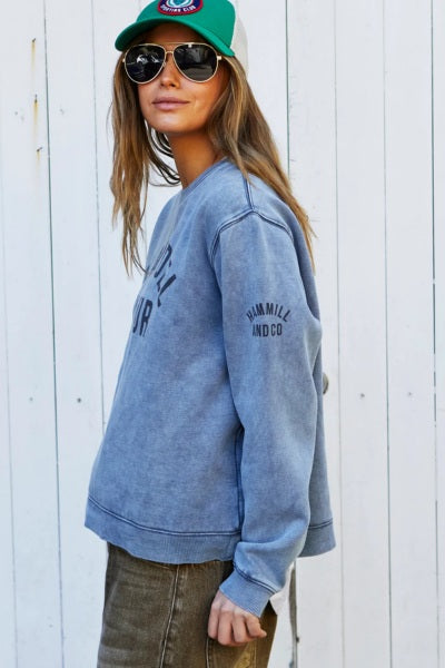 Faded Grey Playa Del Amour Sweat