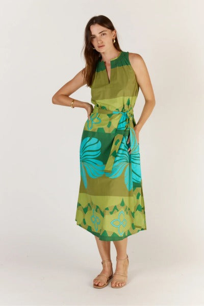 Pelota Sleeveless Dress | Green
