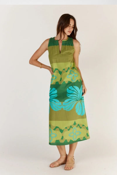 Pelota Sleeveless Dress | Green