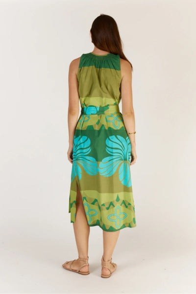 Pelota Sleeveless Dress | Green