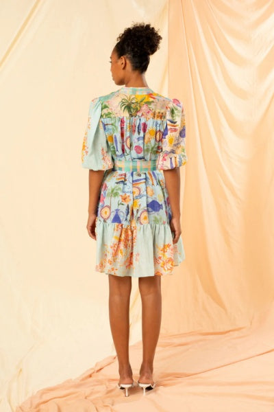 Nella Mini Shirt Dress | Multicolour