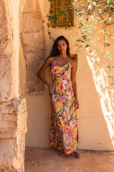 Rita Maxi Slip Dress | Sun Glam