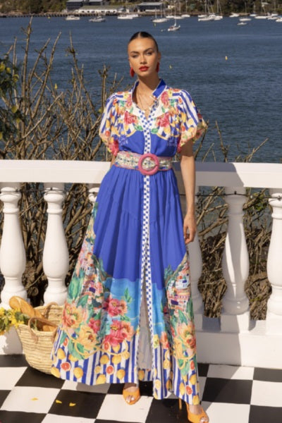 Positano Maxi Dress | Blue