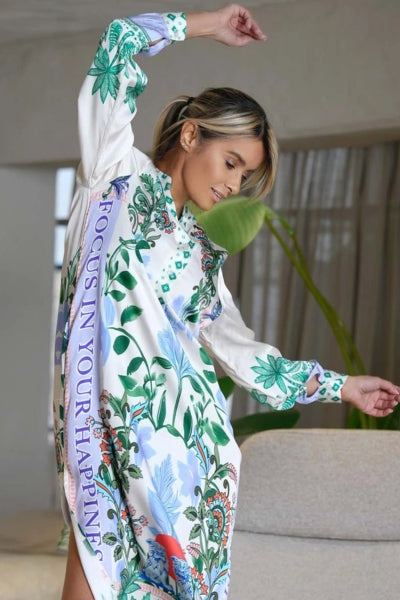Green Garden Midi Dress