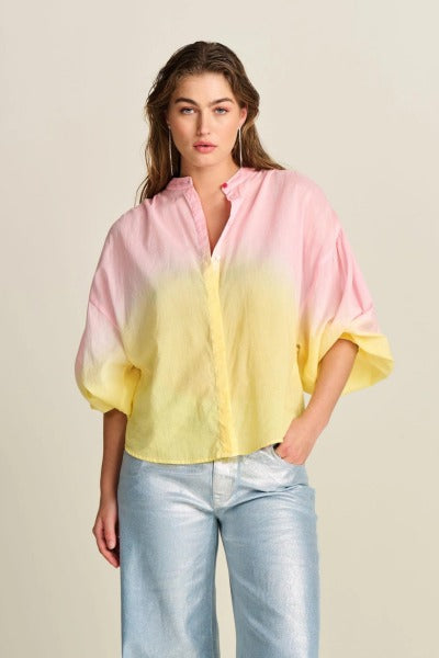 Blouse Faded Blooming Pink