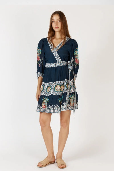 Garcia Wrap Dress | Navy