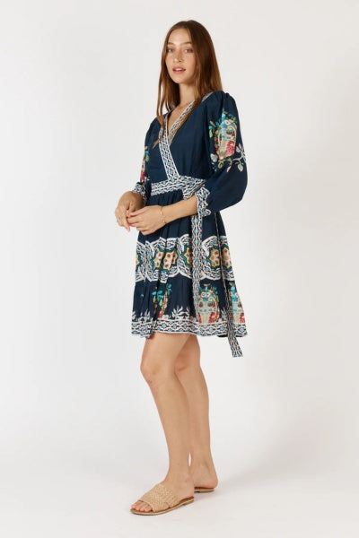Garcia Wrap Dress | Navy
