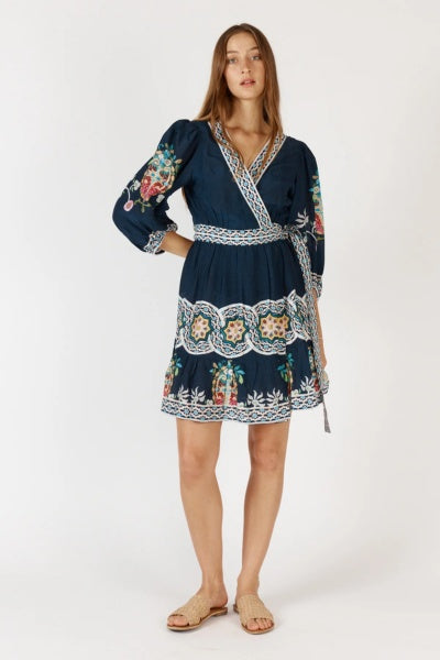 Garcia Wrap Dress | Navy
