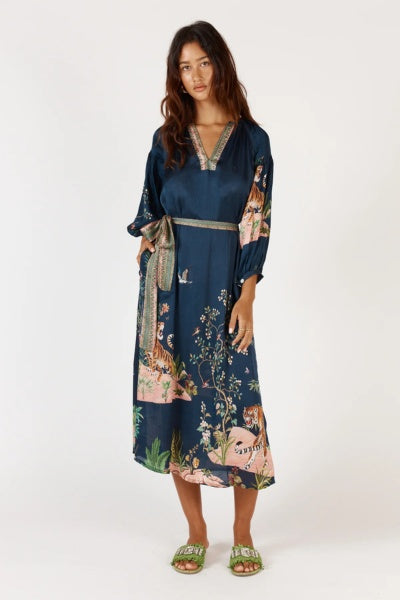 Machali Maxi Dress | Navy