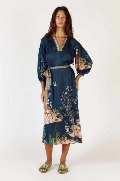 Machali Maxi Dress | Navy