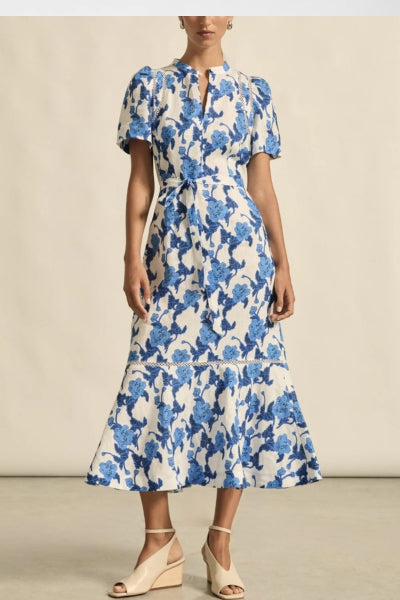 Cable Dress | Azure Bouquet