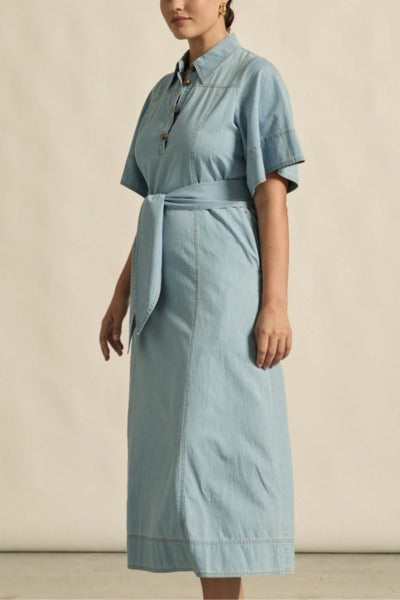 Cameo Dress | Light Chambray