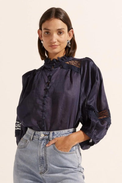 Quell Top | Indigo