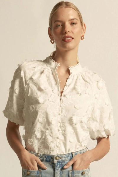 Solstice Top | Porcelain Broderie