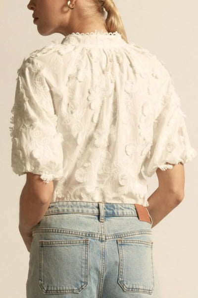 Solstice Top | Porcelain Broderie