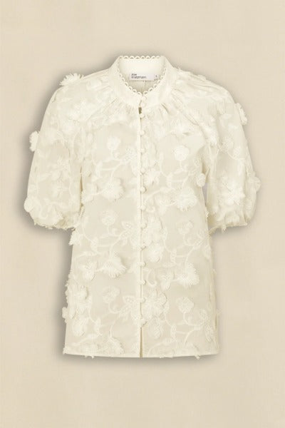 Solstice Top | Porcelain Broderie