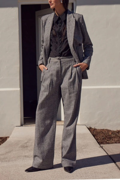 Summit Pant | Herringbone Pinstripe