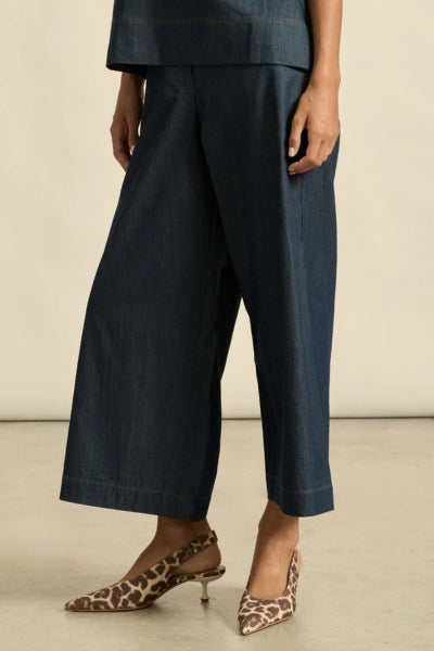 Astute Pant | Dark Chambray