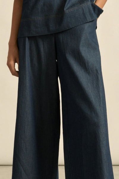 Astute Pant | Dark Chambray
