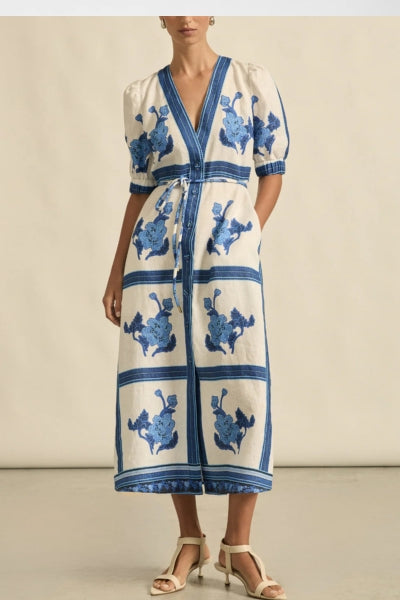 Portrait Dress | Azure Collage
