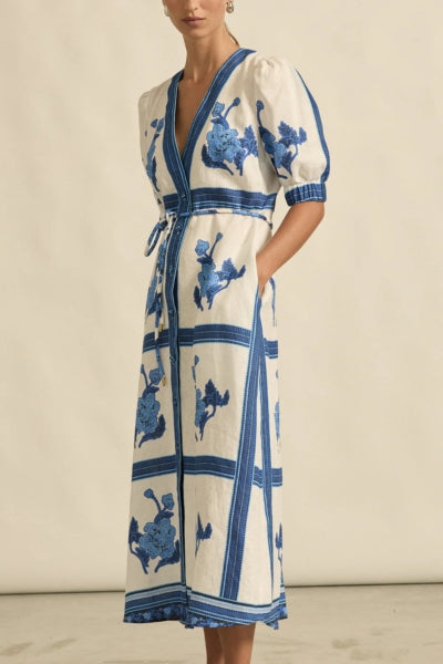 Portrait Dress | Azure Collage