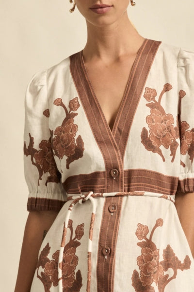 Portrait Dress | Coffee Collage