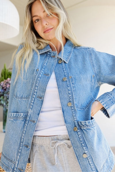 Ava Chore Shacked | Vintage Blue