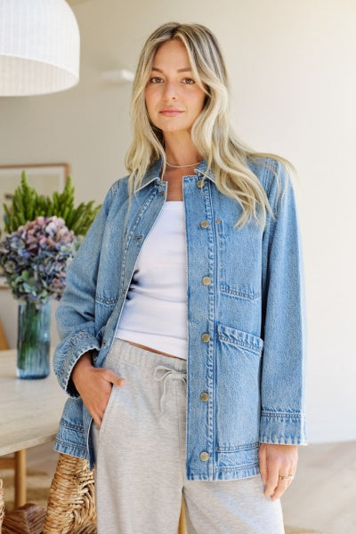 Ava Chore Shacked | Vintage Blue