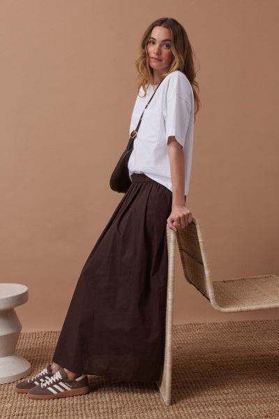 Florence Maxi Skirt | Chocolate