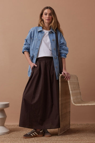 Florence Maxi Skirt | Chocolate