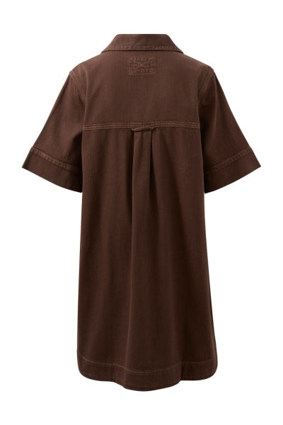 Sammy Relaxed Shirt Dress | Chocolate