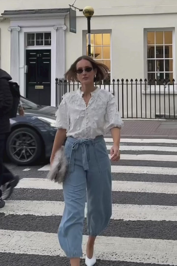 Solstice Top | Porcelain Broderie