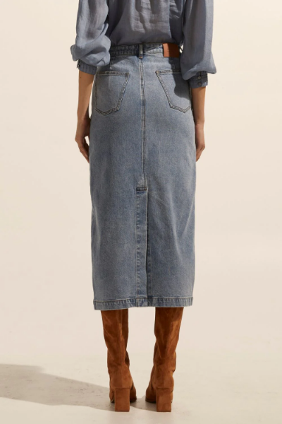 Accord Skirt Washed Denim