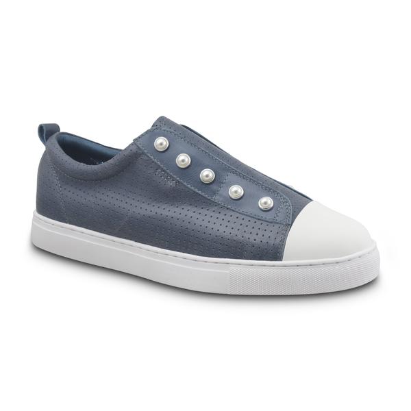 Pearl Shoe - Blue Leather