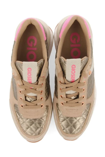 Wiltz Sneaker in Gold/Pink